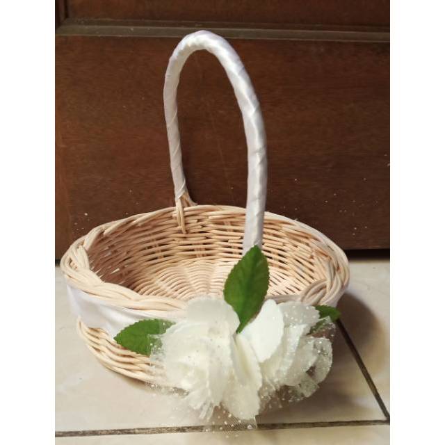 Flower girl basket / keranjang tabur bunga