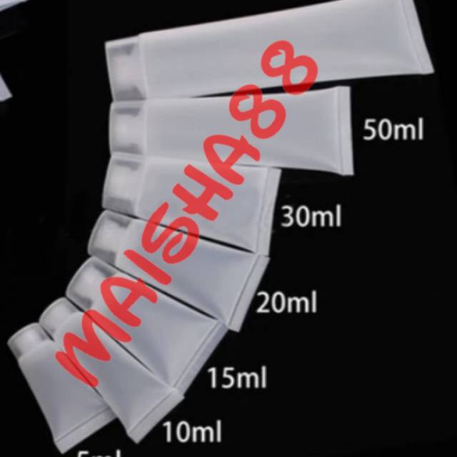 Maisha88 Tube kosong 5ml 10ml 15ml 20ml 30ml 50ml 100ml