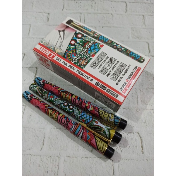 

Bulpen Gel TG-30103A/ 12 Pc/ Bulpen tanda tangan 1.0/ Motif batik