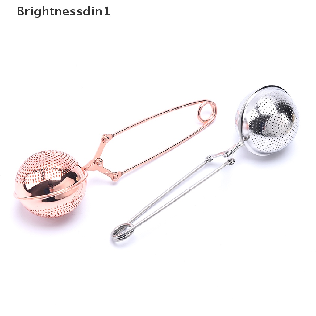 1 Pc Saringan Teh Bentuk Bola Bahan Stainless Steel