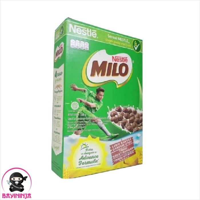 

COKELAT- NESTLE MILO SEREAL GANDUM COKELAT MALT BOX 330 G -COKELAT.