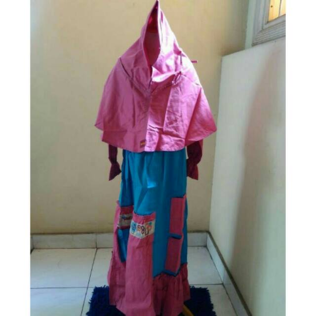 Gamis anak set size 8 merk dannis