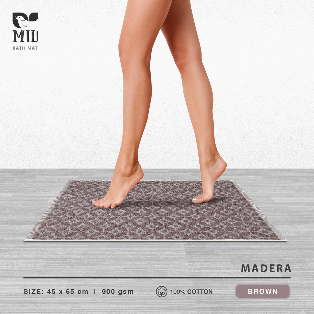 Keset Kaki Morning Whistle by Terry Palmer Madera Keset Kamar Mandi Dapur Bath Mat 45 x 65 cm