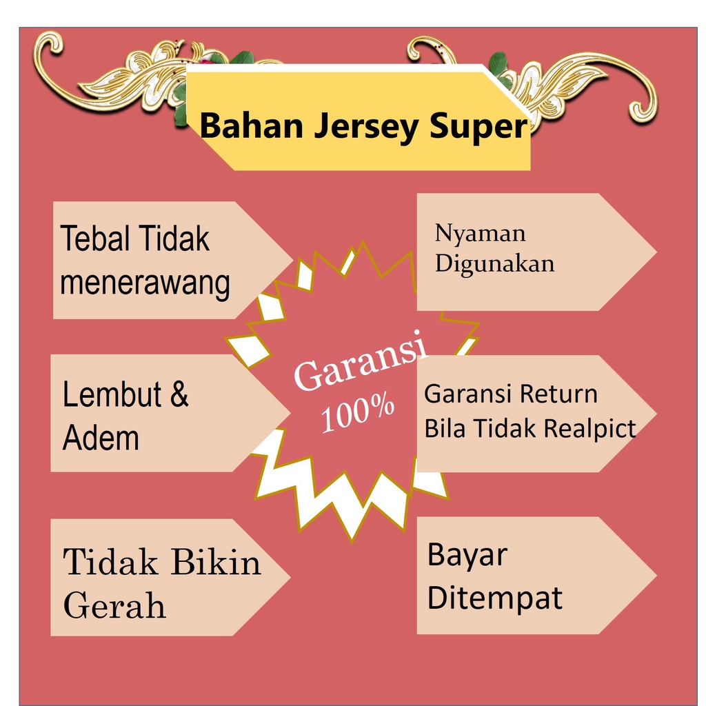 Jilbab Instan Langsung Jersey Premium Khatijah XL Khimar panjang hijab kekinian M Ilham-1