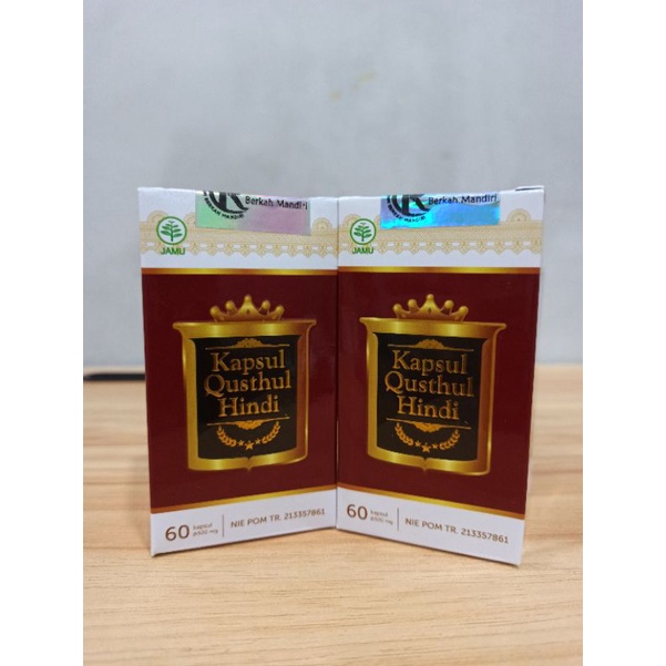 Kapsul Qusthul Hindi kapsul 60 kadin berkah mandiri bpom