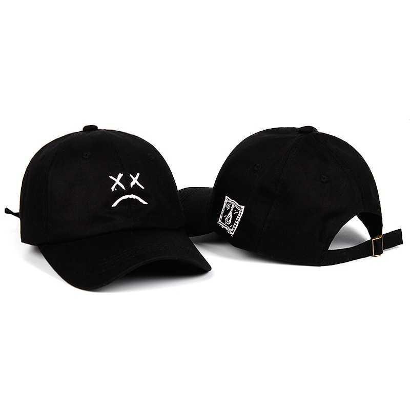 GS8 Topi Baseball Snapback Marshmello Sad VORON Hitam