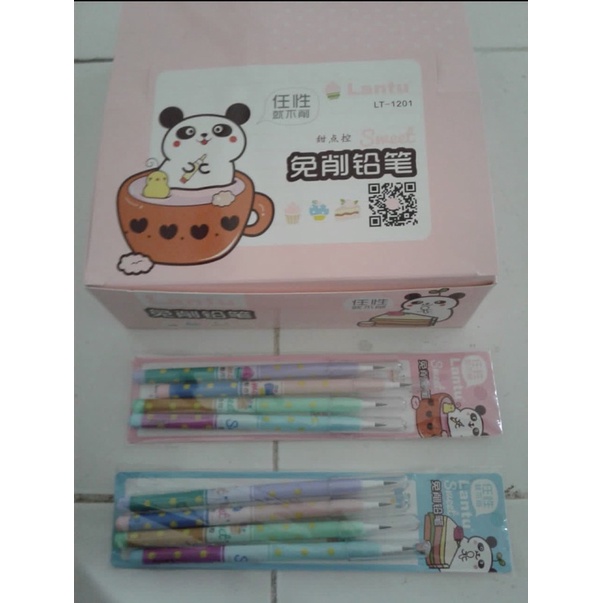 

pensil susun lantu motif sweet panda set isi 4 pc