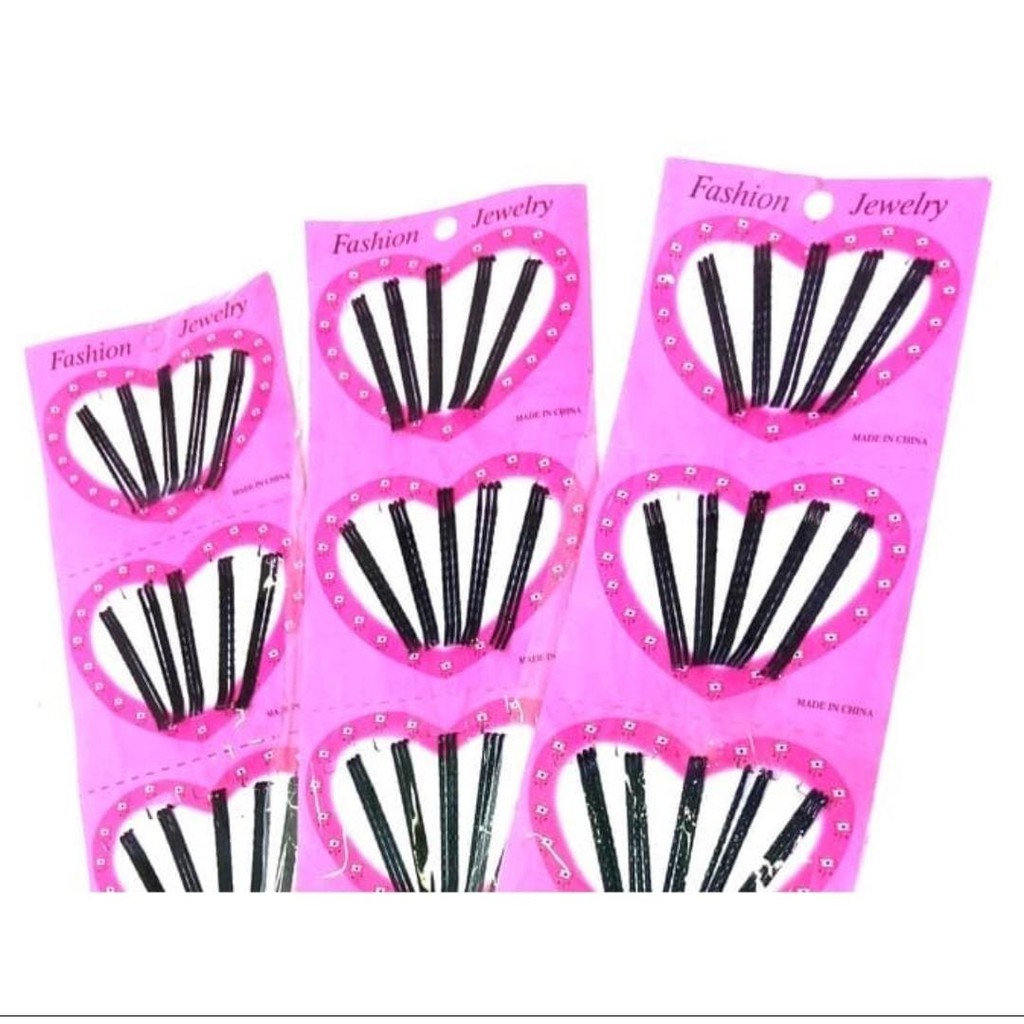 Vinztstore - Jepitan Rambut lidi Jepitan Hitam Hairclip Jepitan Rambut isi  Bobby Pin Hairclips