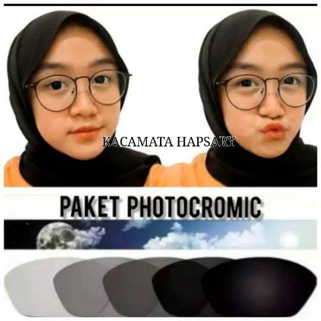 KACAMATA MINUS PHOTOCROMIC, KACA MATA WANITA, KACAMATA ANTI UV, KACA MATA PLUS