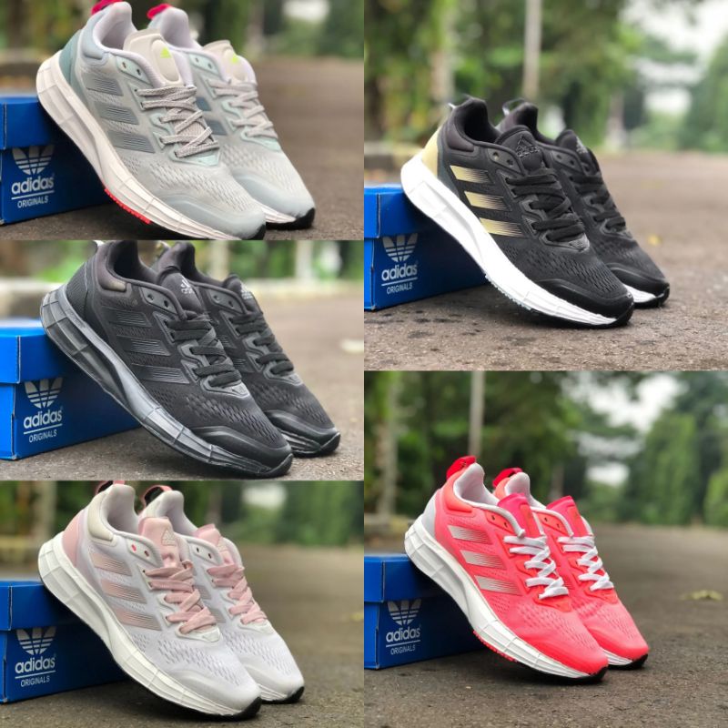 MURAH SEPATU ADIDAS CEWEK ADIDAS OLYMPIC SEPATU SPORT ADIDAS CEWEK WARNA ABU ABU HITAM POLOS 36 - 40