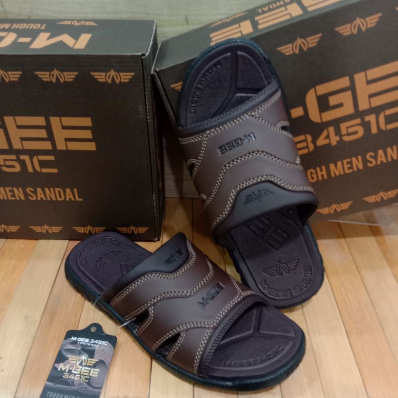 M-GEE "Mg-Bima" Kopi sandal kulit pria Sorong ORIGINAL.sendal kulit pria terbaru kualitas ekspor.