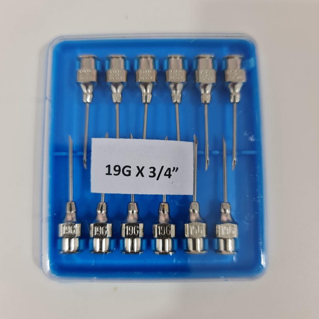 Jarum Suntik Hewan Sedang 19G x 3/4 inch Vaksin Ternak Kambing Anjing Kucing Needle Stainless Steel