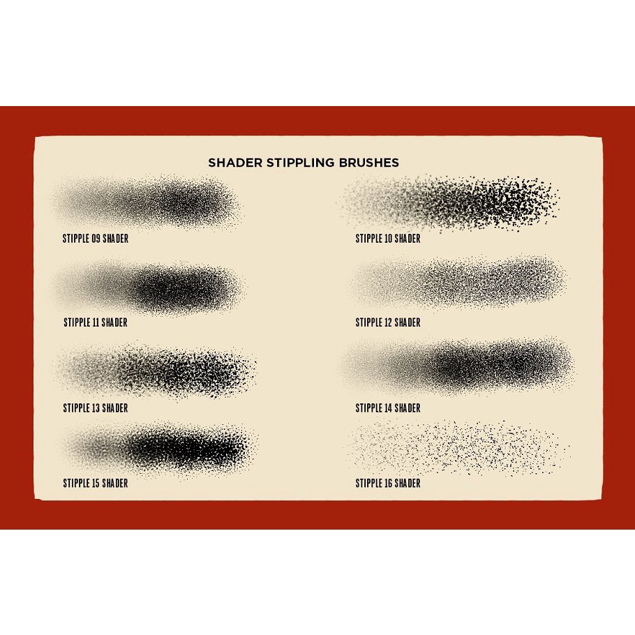 Drunk Sailor Stippling Brushes by Retro Supply - Procreate