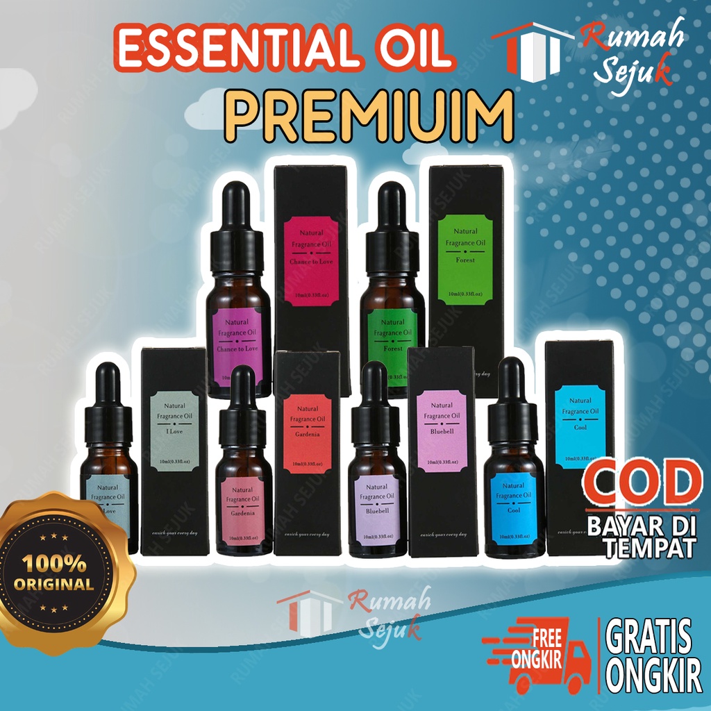 RS - Aromaterapi Pure 100% Murni &amp; Alami Air Fragrance Essensial Pengharum Pewangi Esensial Esential Oil Aromatheraphy Ruangan RS-17 10ml Defuser Humidifer Minyak Humadifier Humudifier Humdifier Difusser Essential TSLM1 TSLM2 RH-17 Kamar Taffware