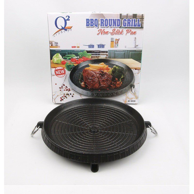 Jual BBQ Round Grill Pan 30cm Bulgogi Bulat 30cm Alat Panggang BBQ