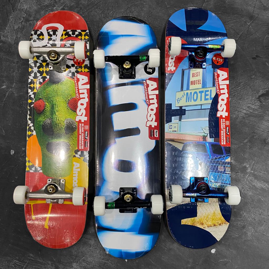 Puppets Skateboard pemula ALMOST Fullset deck wheels griptape truck bearing original