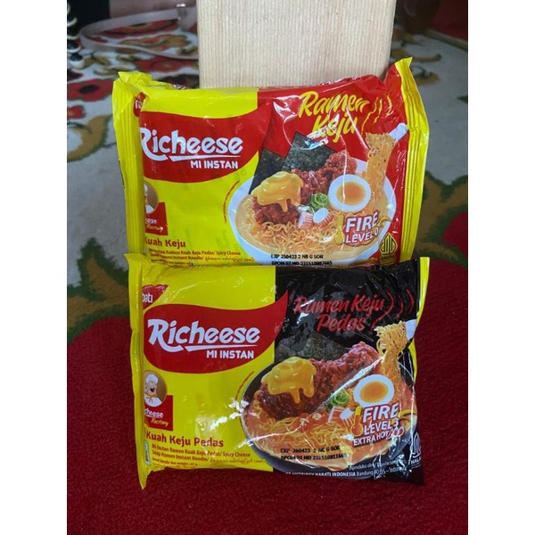 

Mie Mi Richeese Kuah Ramen Keju Pedas Instan Fire All Level All Rasa