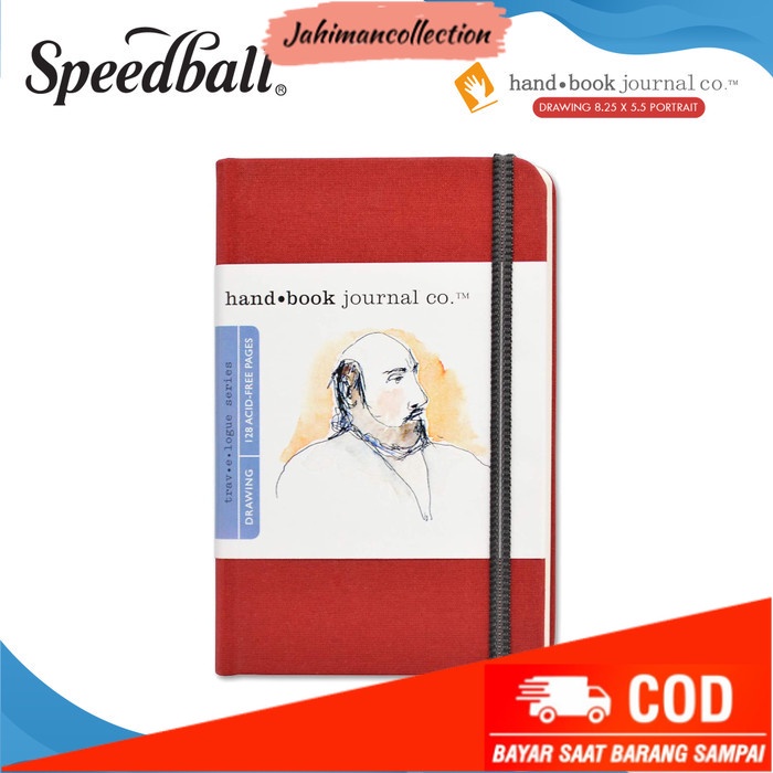 

✨ BISA COD ✨ Buku Sketsa 8.25'x5.5' Portrait Drawing Speedball Hand Book Journal - PORTRAIT RED