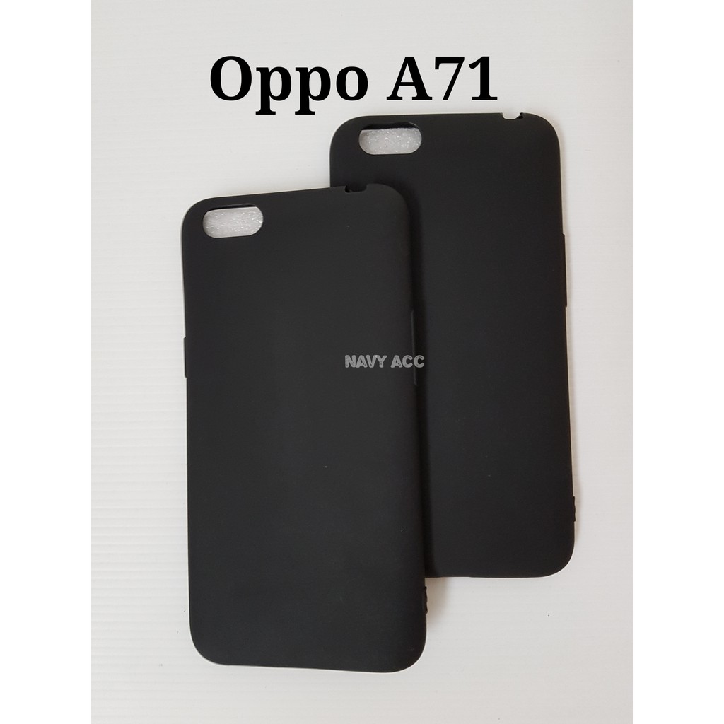 Case Oppo A71 - Softcase SILICON THIN Doff BLACK MATTE Oppo A71