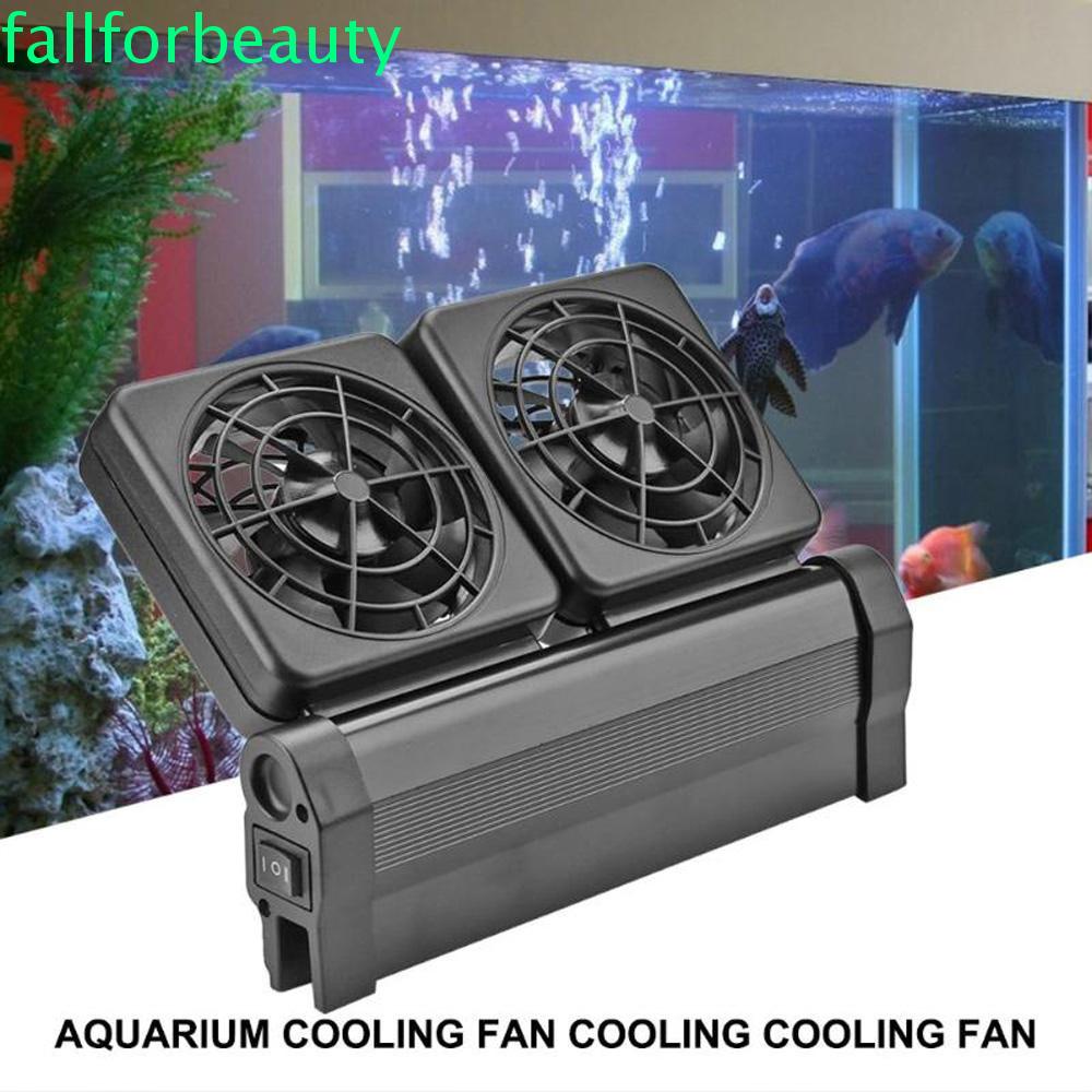 Fallforbeauty High Quality Temperature Controller Dual Level Fish Tank Cooler Wind Cooling Fan Pond Aquarium Cold Adjustable Mute Water Chiller Shopee Indonesia