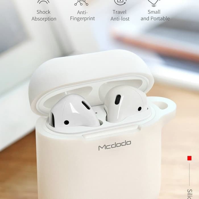 Mcdodo Silicone Case For Apples Airpods Shockproof Cover White