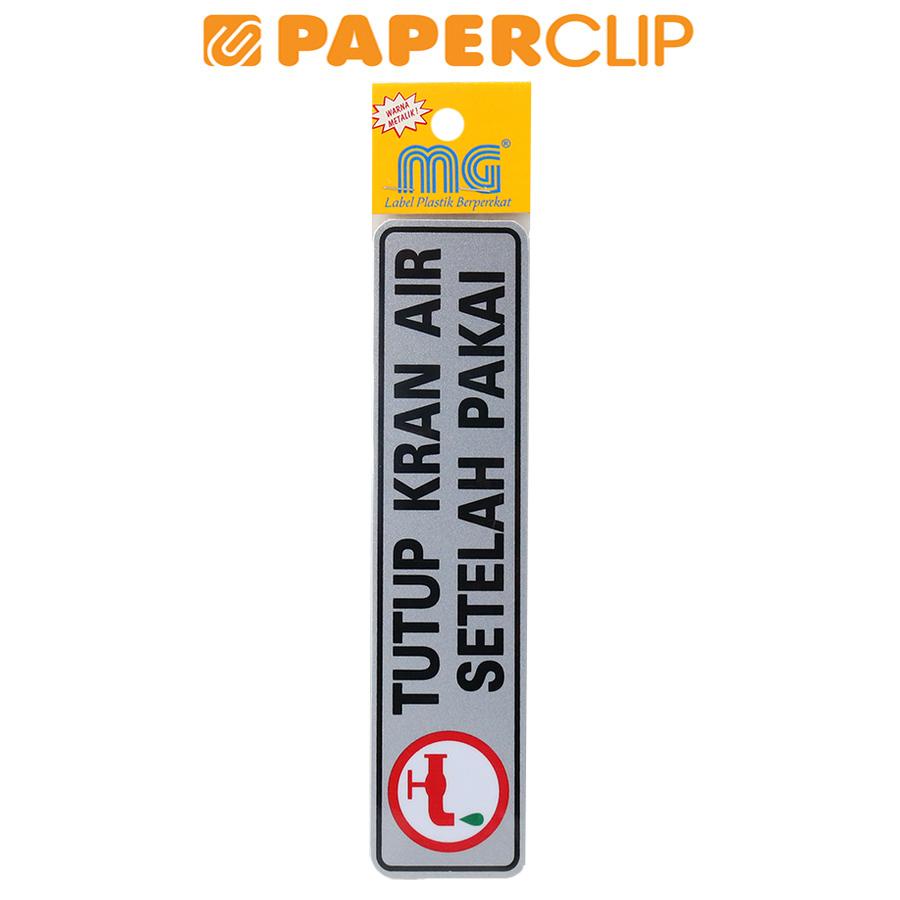 

SIGN LABEL MG 3A SL 20 TUTUP KRAN AIR