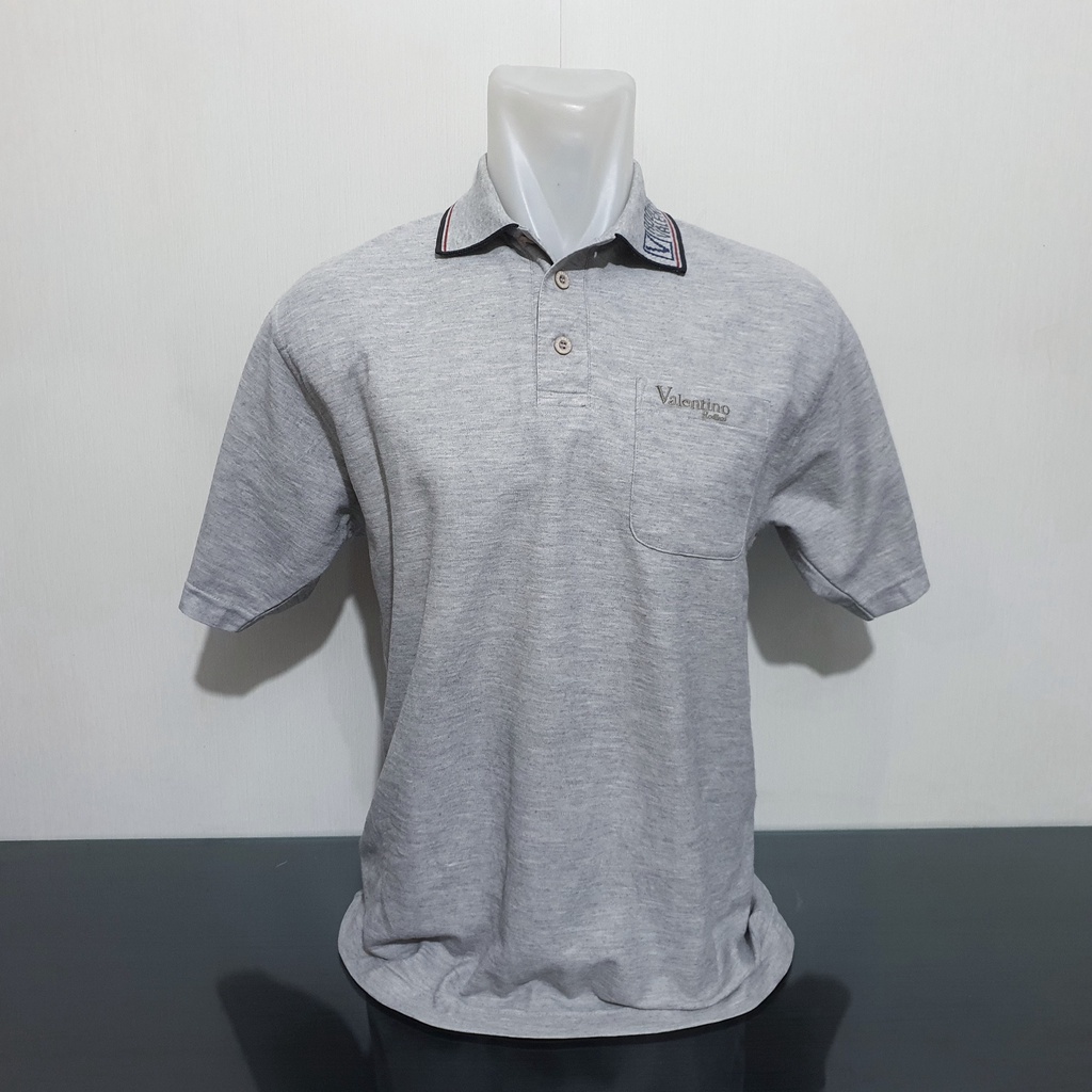 Baju Kaos Polo RODHOS VALENTINO - Size M sd L - Lebar Dada 53 cm - Original 100%