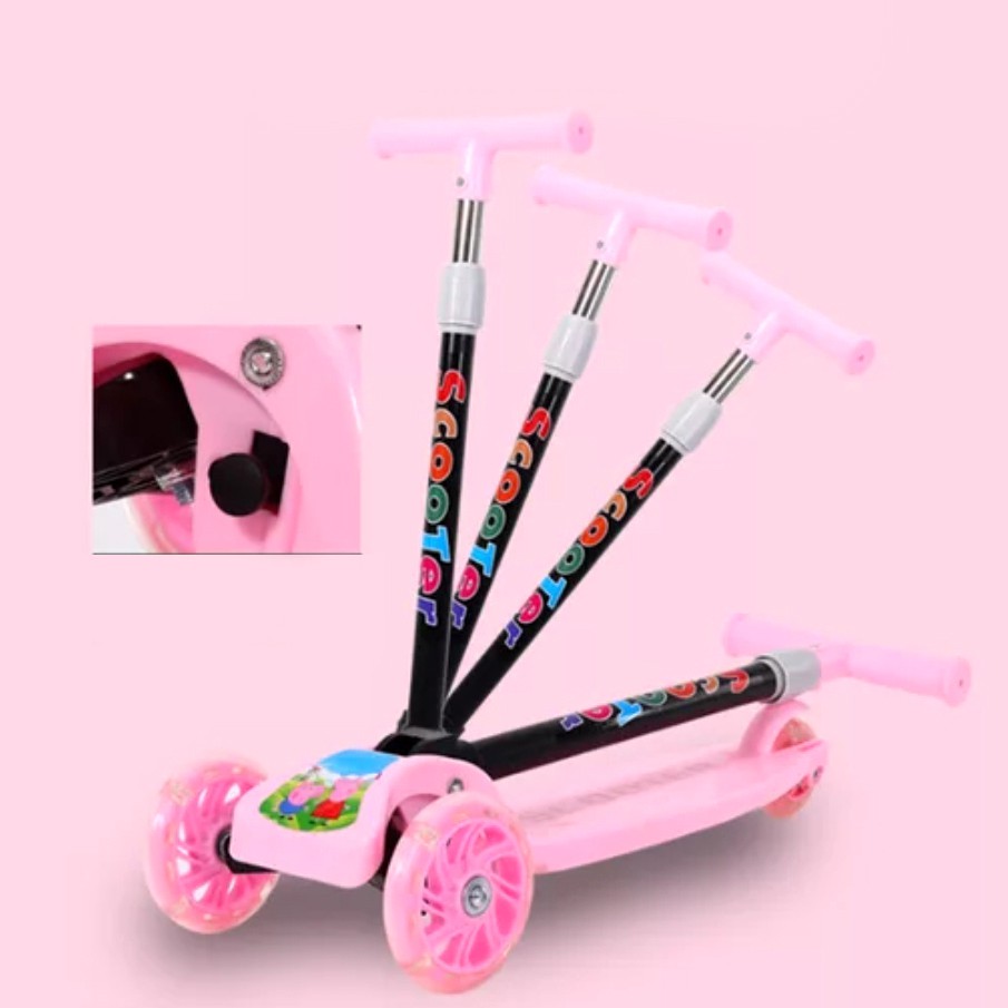 KICKBOARD SCOOTER MB 183 - SKUTER ANAK - RODA 3 - OTOPED ANAK - RODA ADA LAMPU LED-MICC.-4
