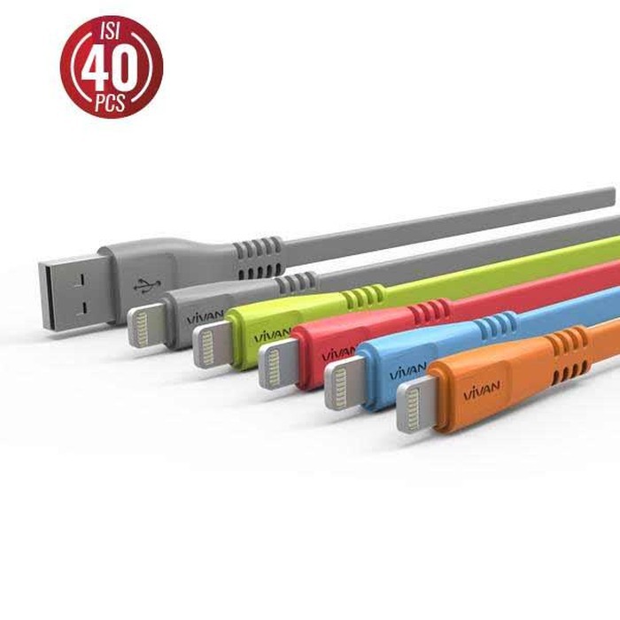 Kabel Data Charger Vivan Lightning 30 pin CSL100 100cm 100 M