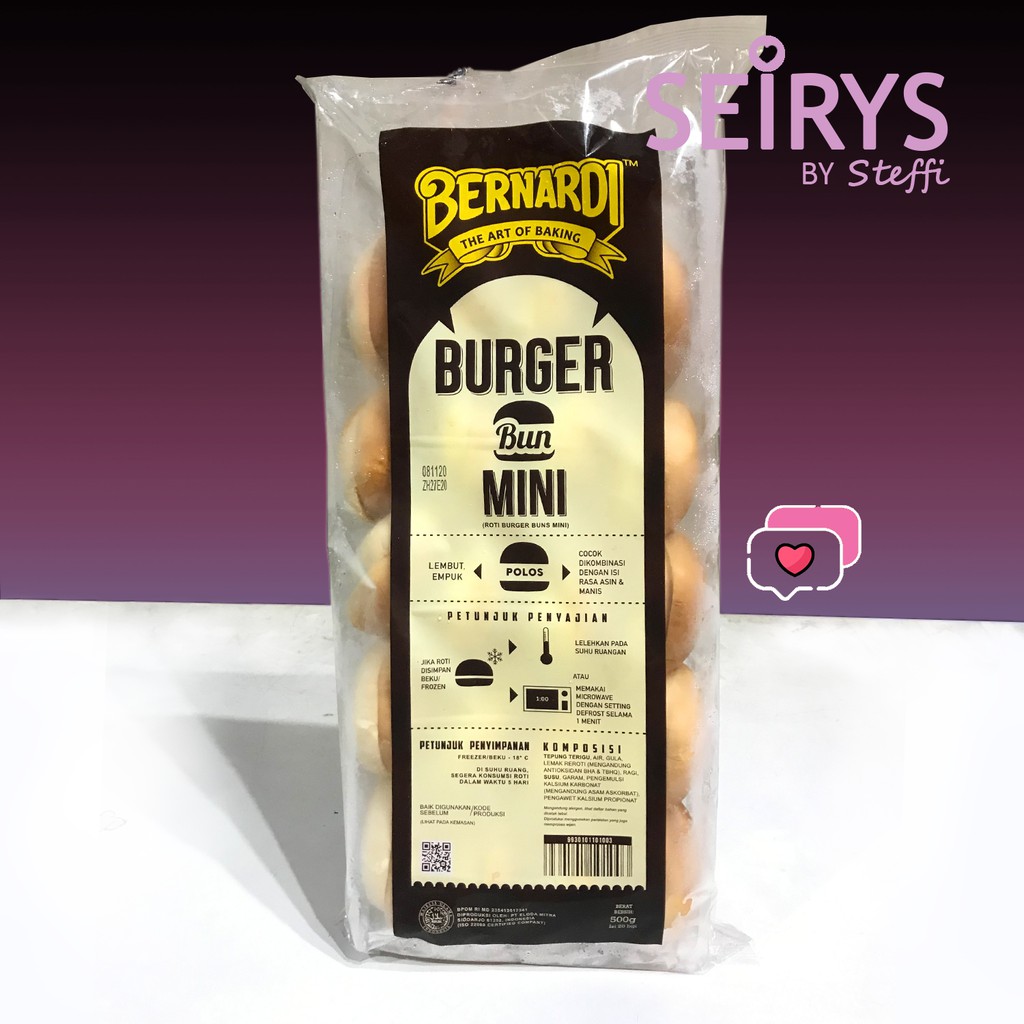 

BERNARDI Burger Mini 500g (isi 20)