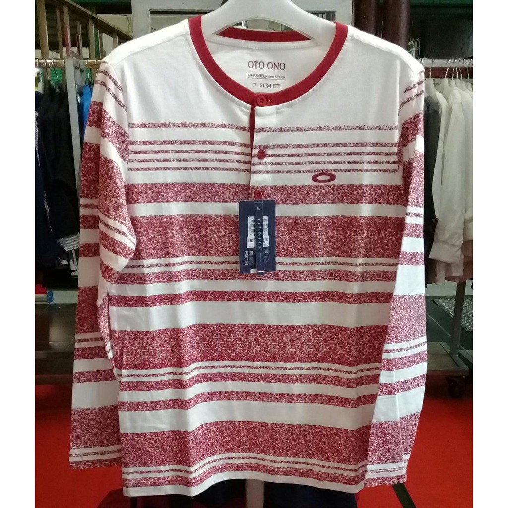 OTO ONO KAOS LENGAN PANJANG PRIA MOTIF SALUR OYB60853A