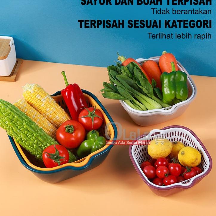 Termurah KERANJANG TIRISAN MULTIFUNGSI 6IN1 / 6PCS OLL-0710