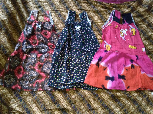 (1kg=20pcs) Daster Anak Katun, Daster Anak Murah, Batik Anak Cantik Lucu,baju Anak Batik