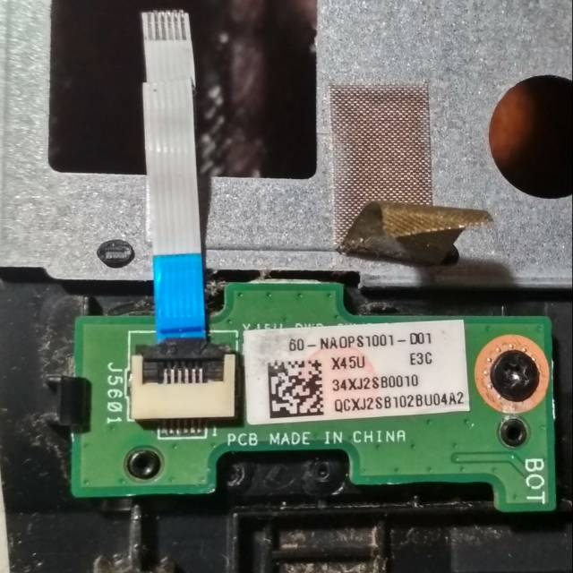Power Button laptop asus x45u tanpa kabel fleksibel button power 6pin