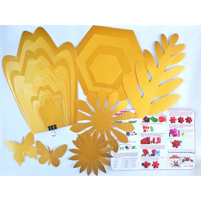 Pola / template paper flower