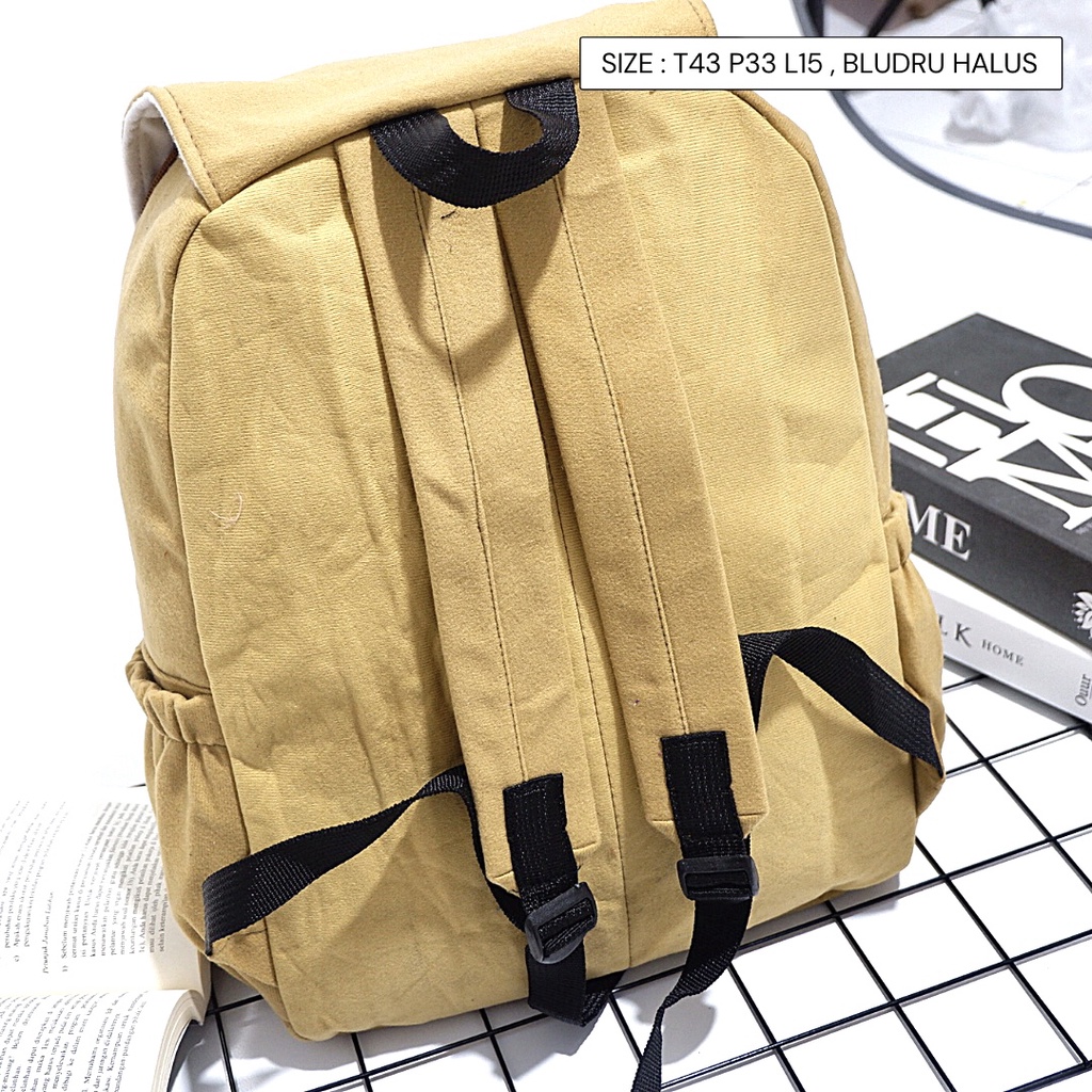 MONGGO COD SEMARANG Tas BACKPACK Ransel Rilakkuma coklat Ukuran Besar Murah Bisa Buat SEKOLAH