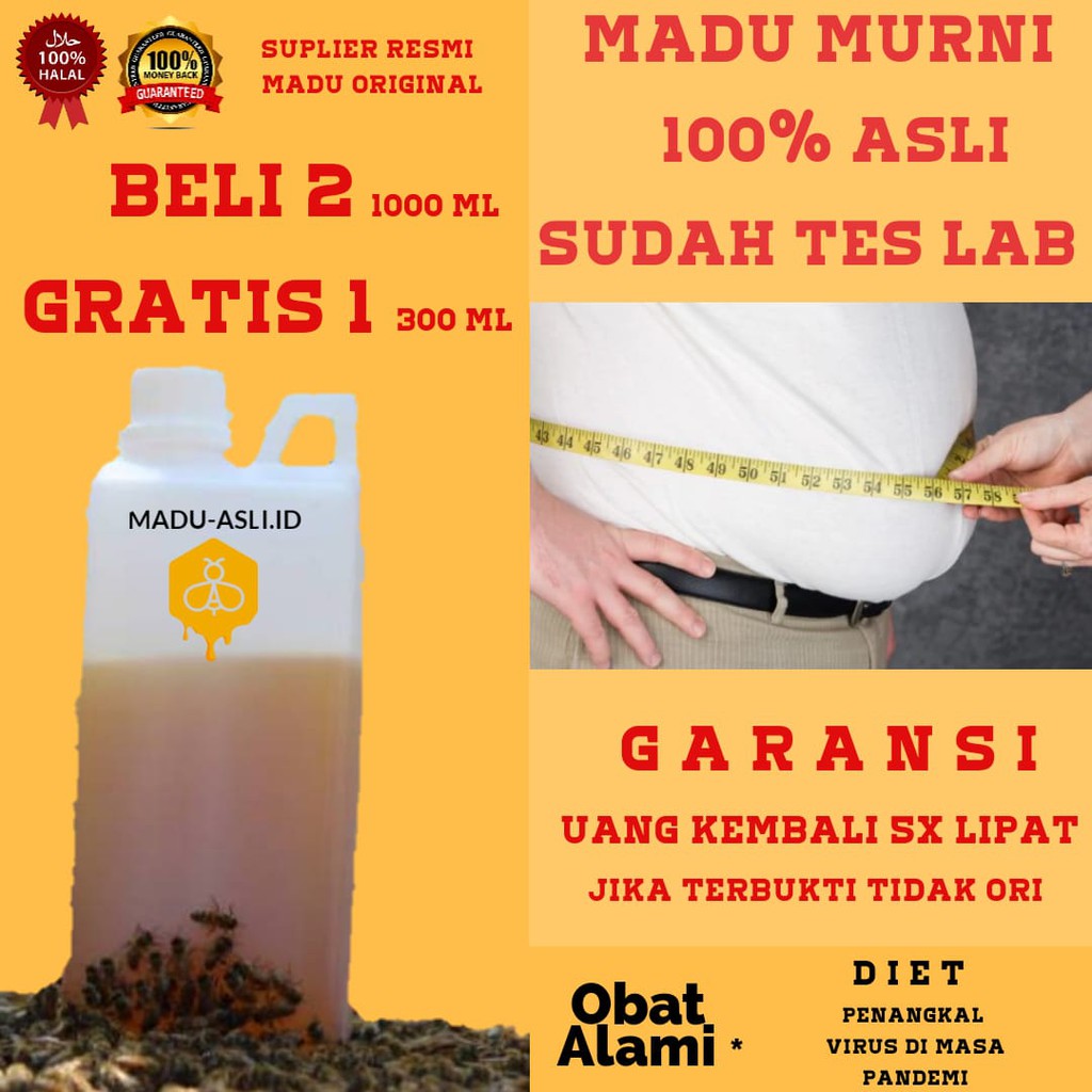 

Madu Asli Hutan - Madu Asli Tanpa Campuran - 100% Madu Asli