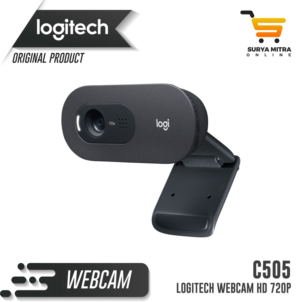 Logitech C505 webcam HD 720p built in mic web cam camera live video