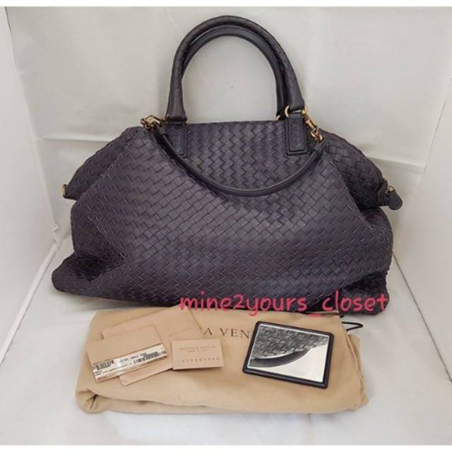 Preloved authentic original Bottega Veneta BV 3 ways intrecciato nappa convertible bag