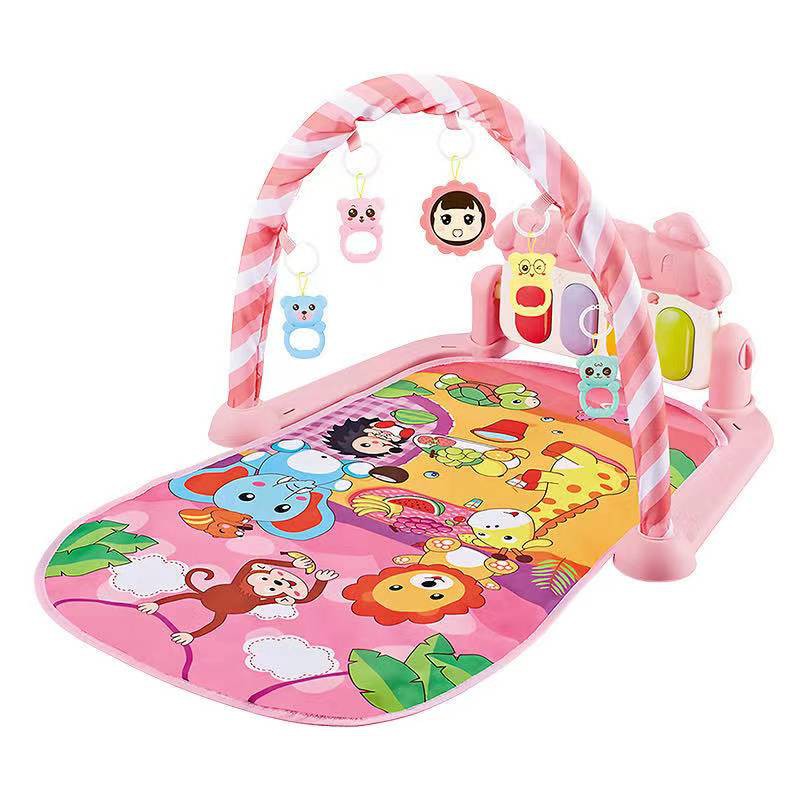 VIPBAZAAR MIISOO PEDAL PIANO FITNESS RACK Baby Musical Playgym Bayi Kerincingan Baby Gym babygym-927 Pink
