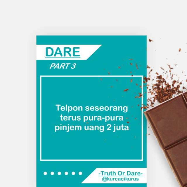 Part 3 Kartu Truth Or Dare Kurcaci Kurus Shopee Indonesia