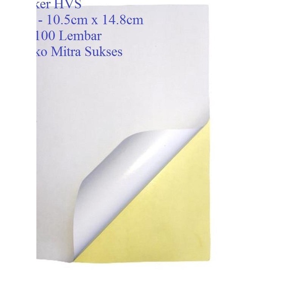 

➱ Stiker HVS A6 isi 100 Lembar ♔
