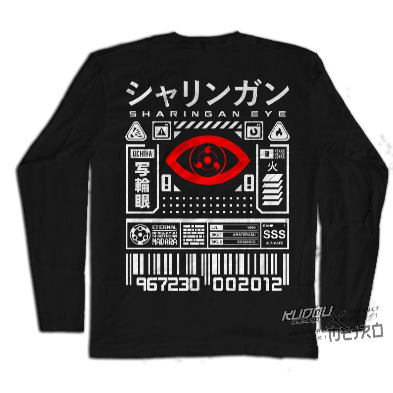 Longsleeve Kekkai Genkai Sharingan Naruto Anime Manga