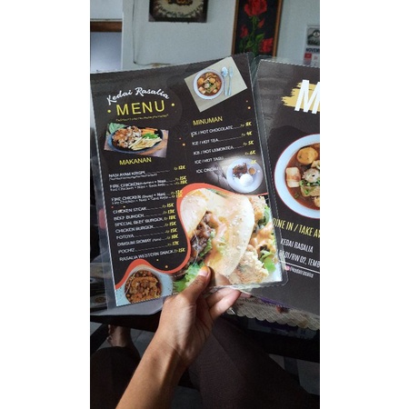 

Buku Menu, Sticker, Label Sticker Makanan Custome