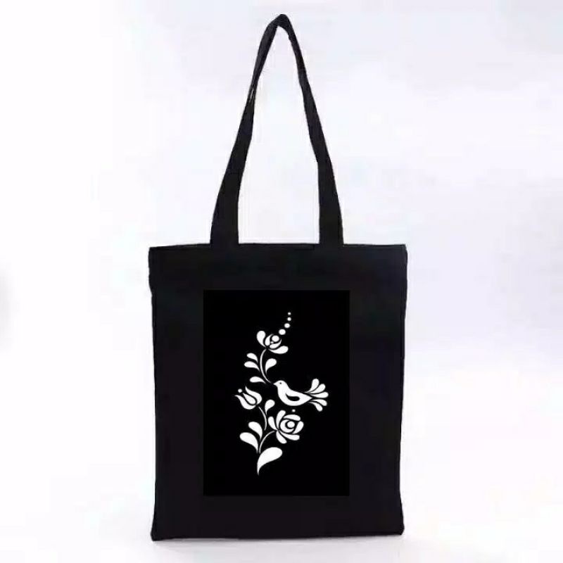 Arifirn - Tote Bag Burung Di Daun | Tote Bag Wanita Murah