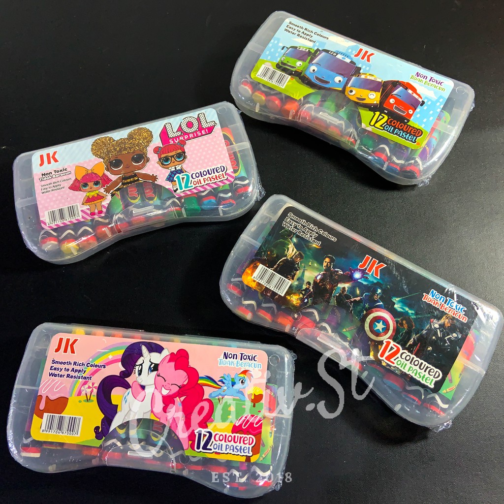 

Squeezy Crayon 12 Warna Reguler Oil Pastel