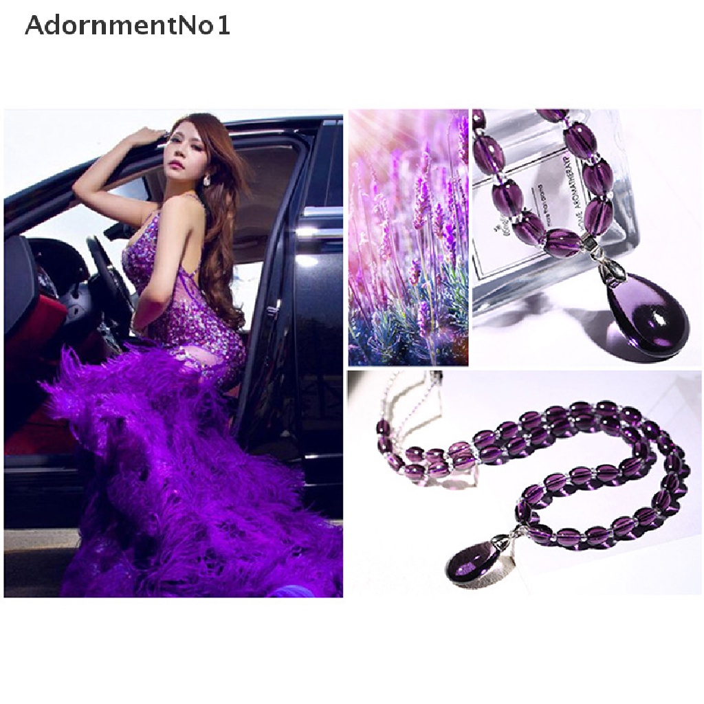 (AdornmentNo1) Kalung / Gelang Kristal Amethyst Untuk Wanita