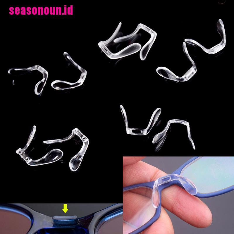 2 Pcs Bantalan Hidung Kacamata Bahan Plastik Pvc Anti Slip
