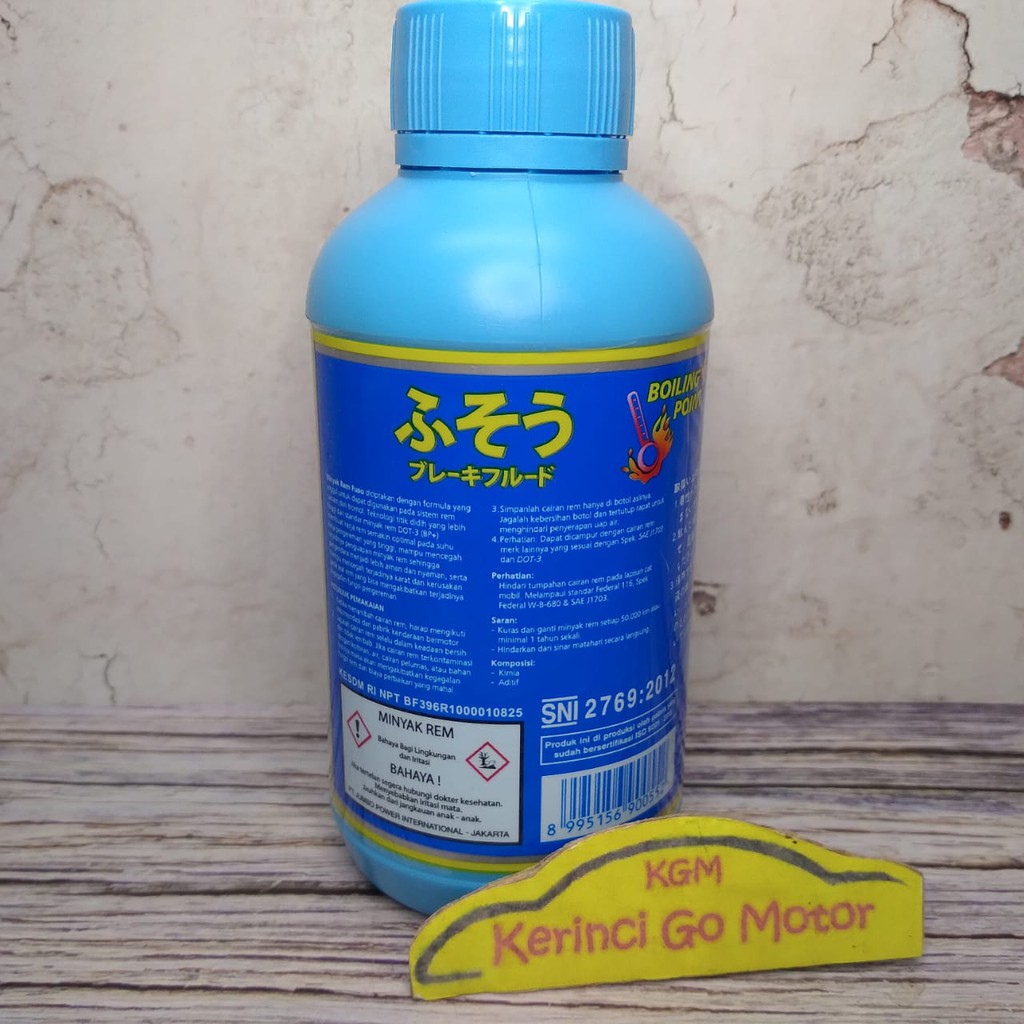 Minyak Rem Fuso Dot 3 Bening 300ml - Fuso Brake Fluid Netral Dot 3