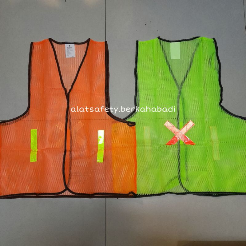 Rompi Jaring Gosave / Rompi Jaring Orange / Rompi Jaring Hijau /Rompi Polyester Jala Eco